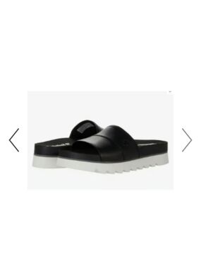 Timberland Women's Black Slide Sandals Santa Monica Sunrise Slides